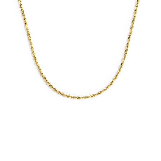 La Collana a Catena a Corda 2mm di Roma Gems è un gioiello versatile e raffinato, - ROMA GEMS