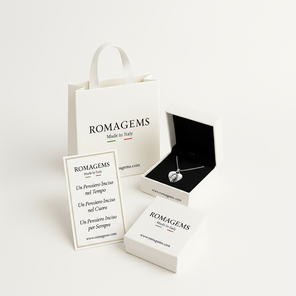 Collana in Argento con Fotoincisione - ROMA GEMS