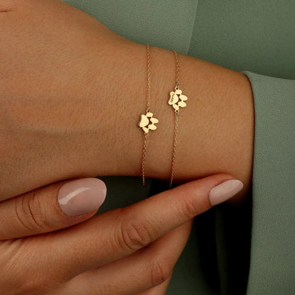 Braccialetto Personalizzato con Nome – Zampa in Argento 925