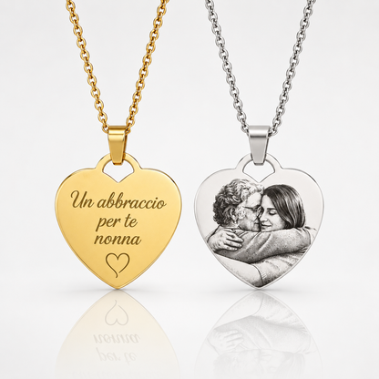 Collana in Argento con Fotoincisione