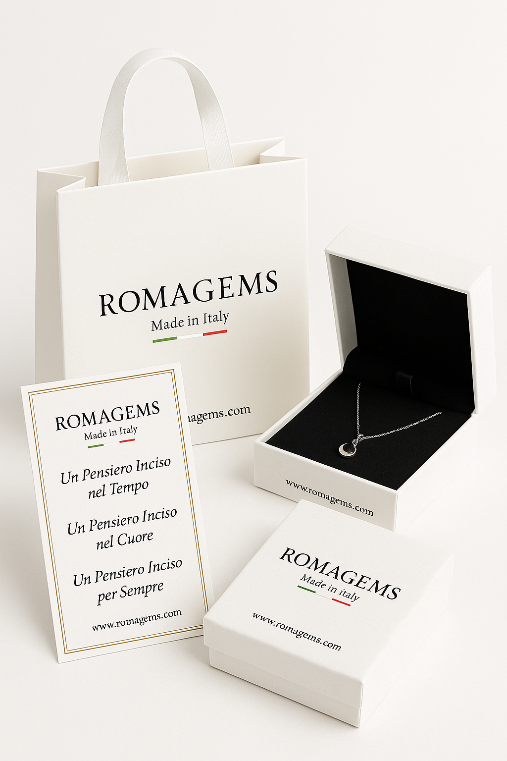 Collana Acciaio con Fotoincisione Medaglietta Rettangolare