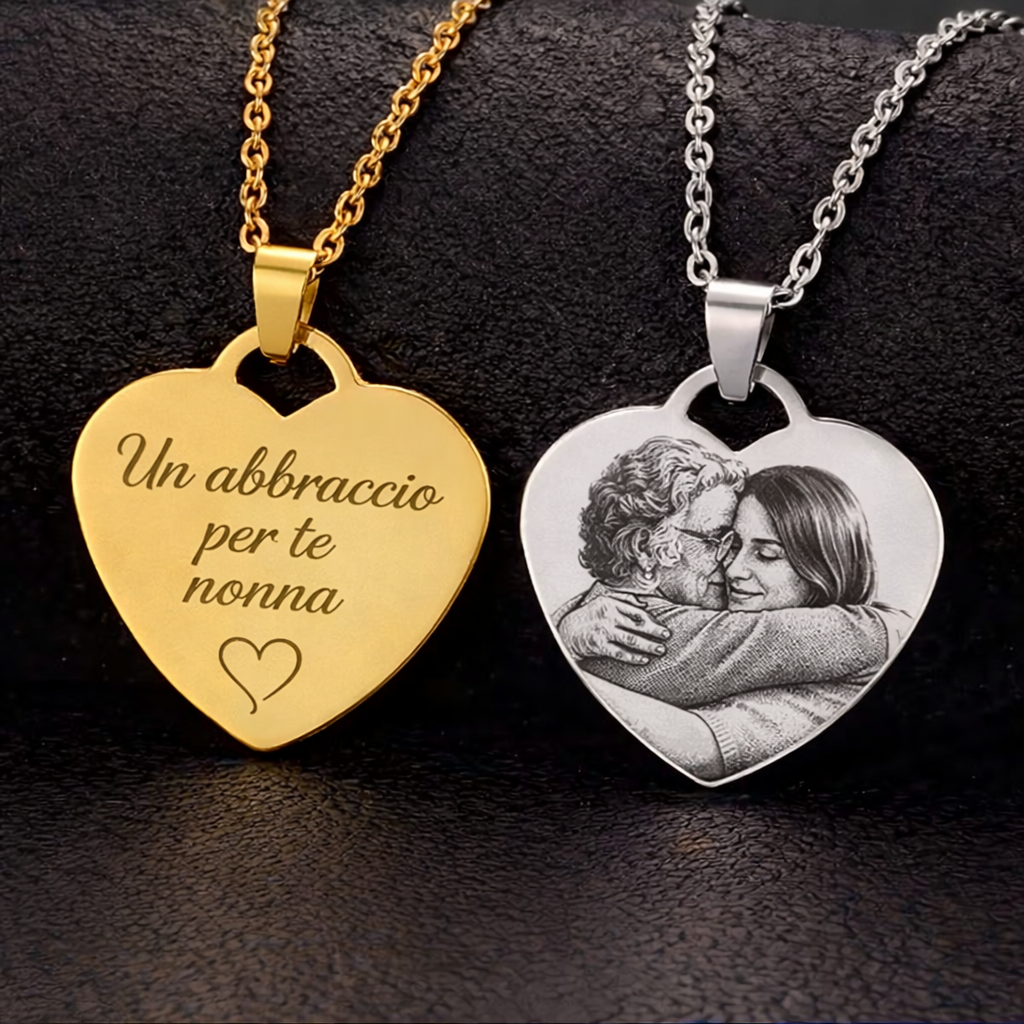 Collana in Argento con Fotoincisione