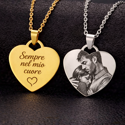 Collana in Argento con Fotoincisione
