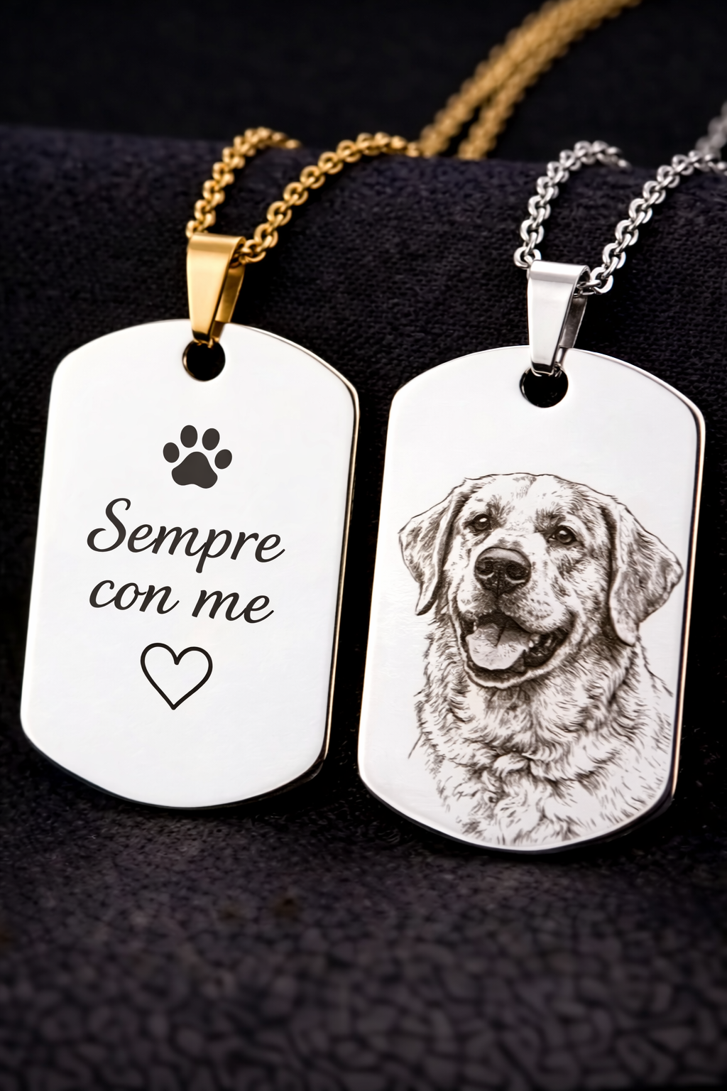 Collana in Argento con Fotoincisione