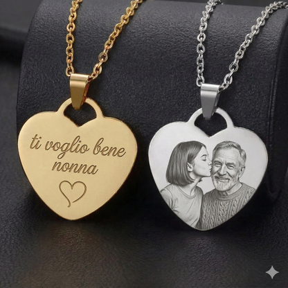 Collana in Argento con Fotoincisione