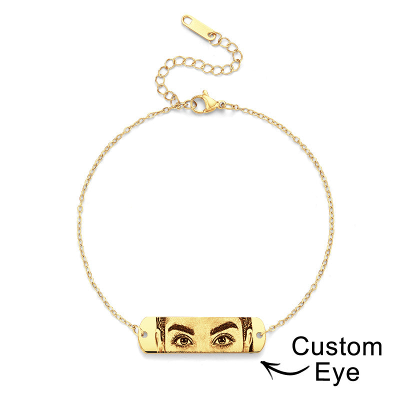 Bracciale personalizzato con foto occhi