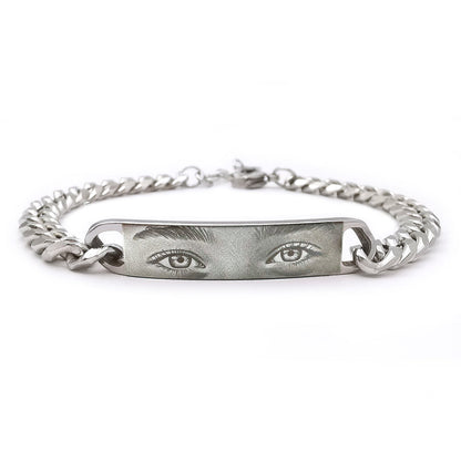 Bracciale personalizzato con foto occhi