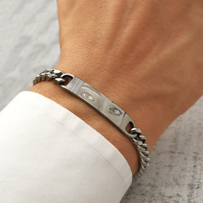 Bracciale personalizzato con foto occhi